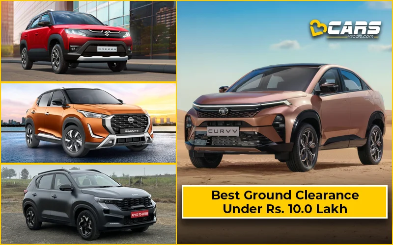 Cars And SUVs With Best Ground Clearance Under Rs. 10.0 Lakh (Updated)