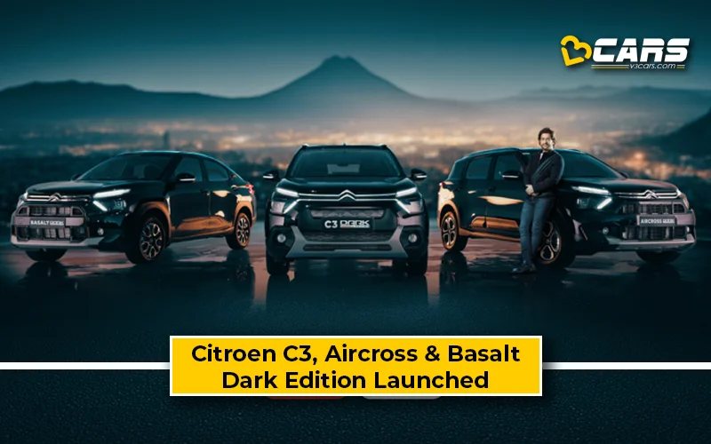 Citroen Launch C3, Aircross And Basalt Dark Edition – Full Price List Inside