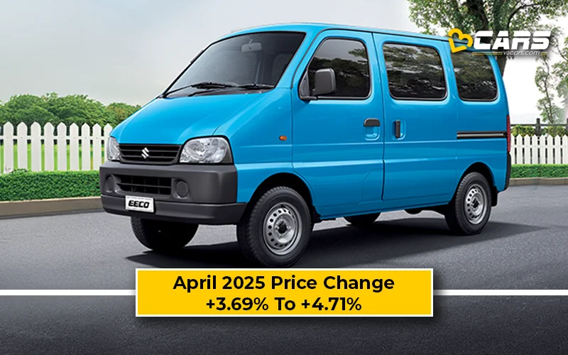 Scoop: April 2025 Maruti Eeco Price Change — Hiked By Up To 26.5k