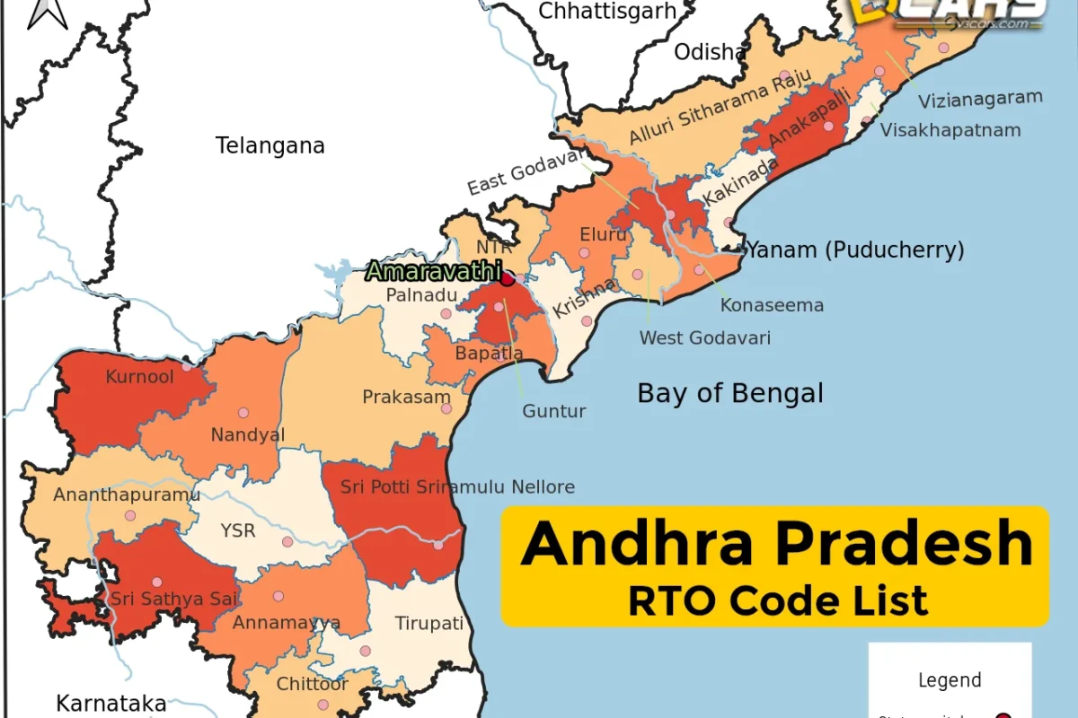 List Of Andhra Pradesh RTO Code List With Registration Process